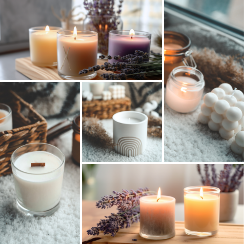 Colorful Candles Instagram Post